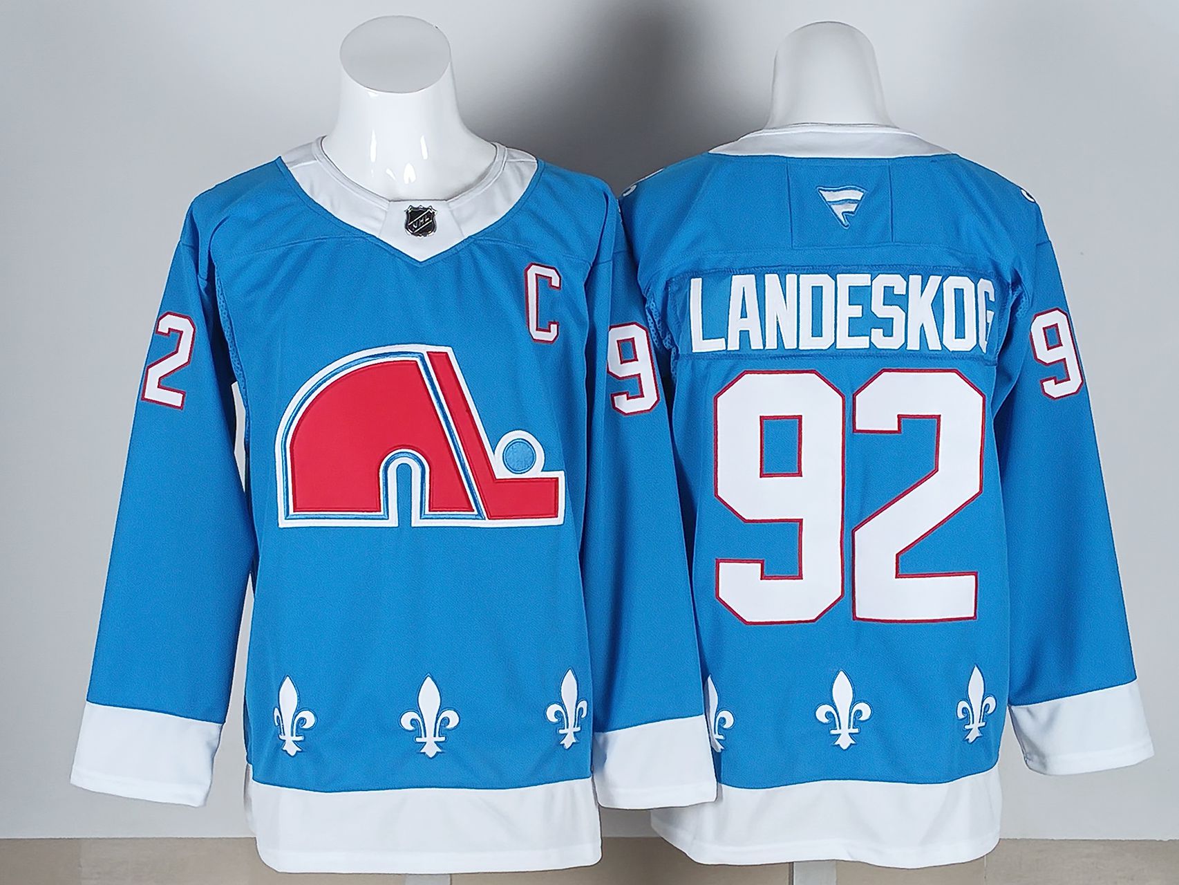 Men 2026 Colorado Avalanche #92 Landeskog Light Blue NHL Jersey style 01->new york rangers->NHL Jersey